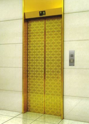 Cửa tầng inox vàng - Thang Máy Đông á - Công Ty Cổ Phần Thang Máy Đông á